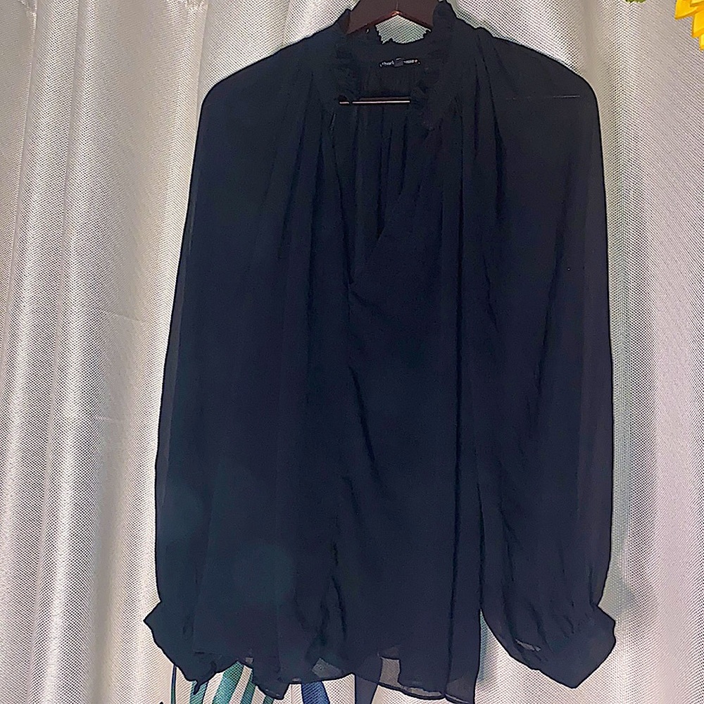 Black sheer top